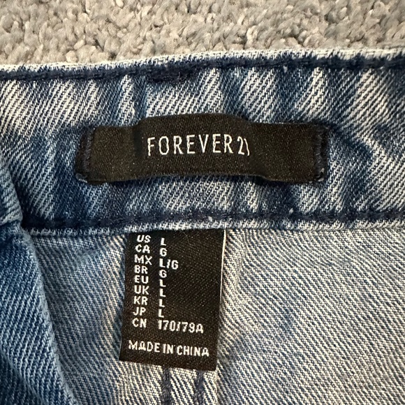 Forever 21 Blue Jean Shorts - Picture 3 of 3